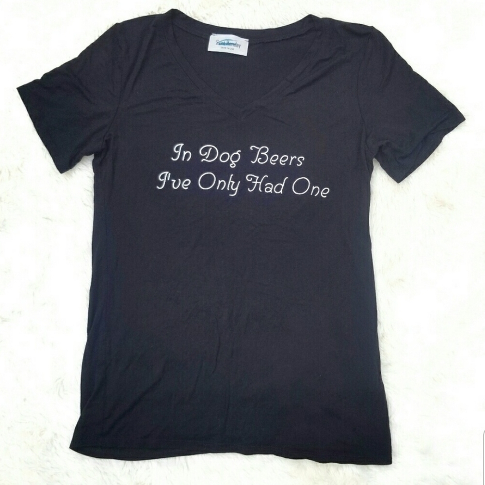 Saint Monday "Dog Beers" graphic tee black Medium